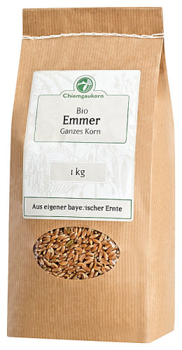 Chiemgaukorn Bio Ganzes Korn Emmer, 1 kg