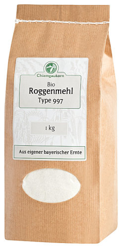 Chiemgaukorn Bio Roggenmehl 997, 1 kg