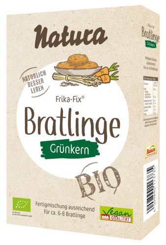 Natura Bio Frika Fix Gr&uuml;nkern-Bratlinge, 150 g