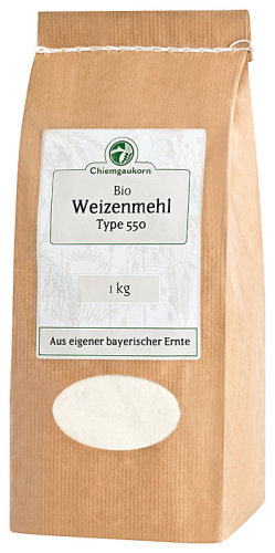 Chiemgaukorn Bio Weizenmehl 550, 1kg