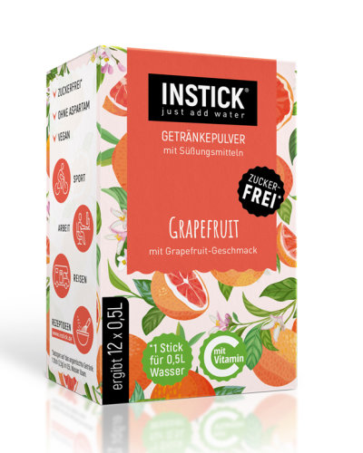 Instick Zuckerfreies Instant-Getr&auml;nk, Grapefruit, 30g