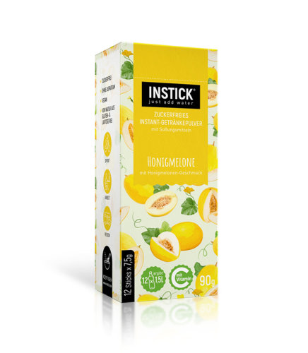 Instick Zuckerfreies Instant-Getr&auml;nk, Honigmelone, 90g